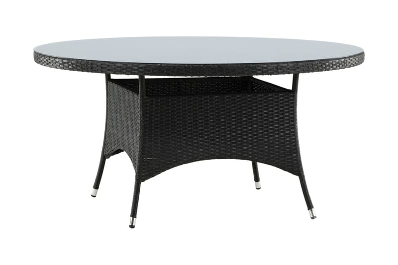 Volta Spisebord Rundt Ø150 cm Svart - Venture Home - Hagemøbler - Hagebord - Spisebord ute