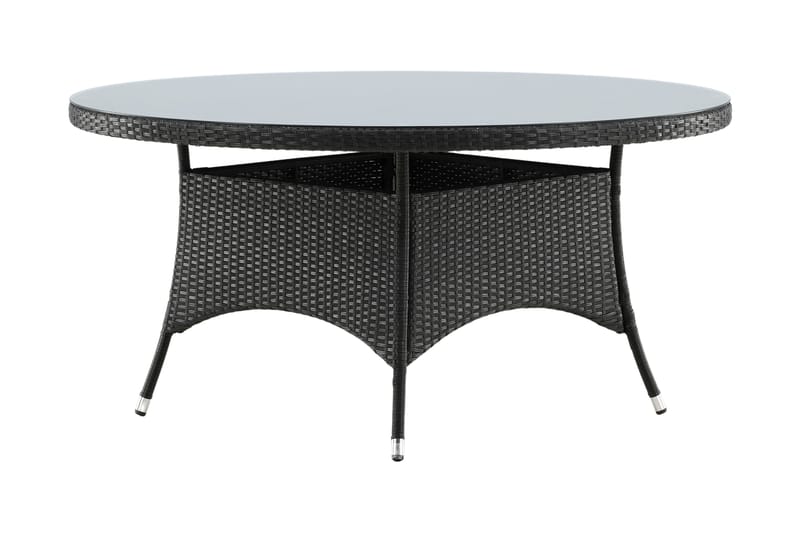 Volta Spisebord Rundt Ø150 cm Svart - Venture Home - Hagem�øbler - Hagebord - Spisebord ute