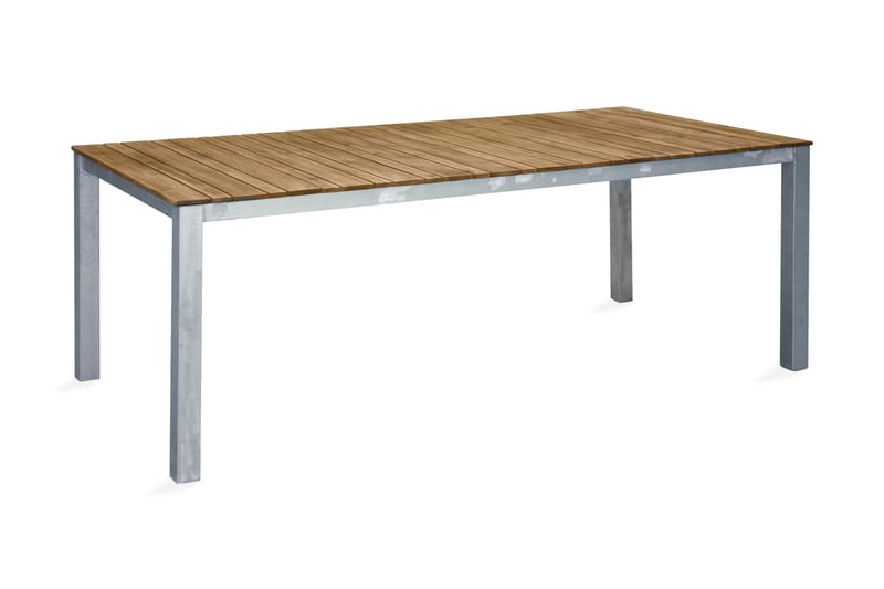 Zenia Spisebord 200 cm - Silver/Brun - Hagemøbler - Hagebord - Spisebord ute
