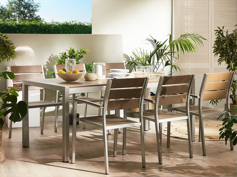 Spisebord Vernio 180 cm - Brun - Hagemøbler - Hagebord - Spisebord ute