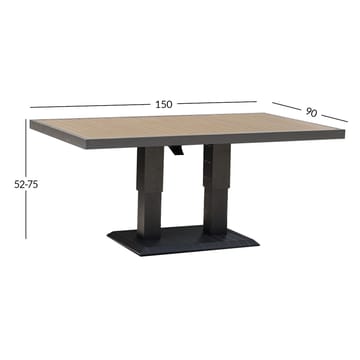 Table HOME4YOU - Grå - Hagemøbler - Hagebord - Spisebord ute