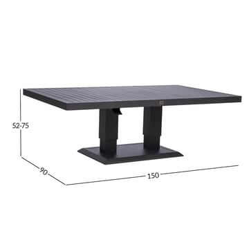 Table HOME4YOU - Mørkegrå - Hagemøbler - Hagebord - Spisebord ute