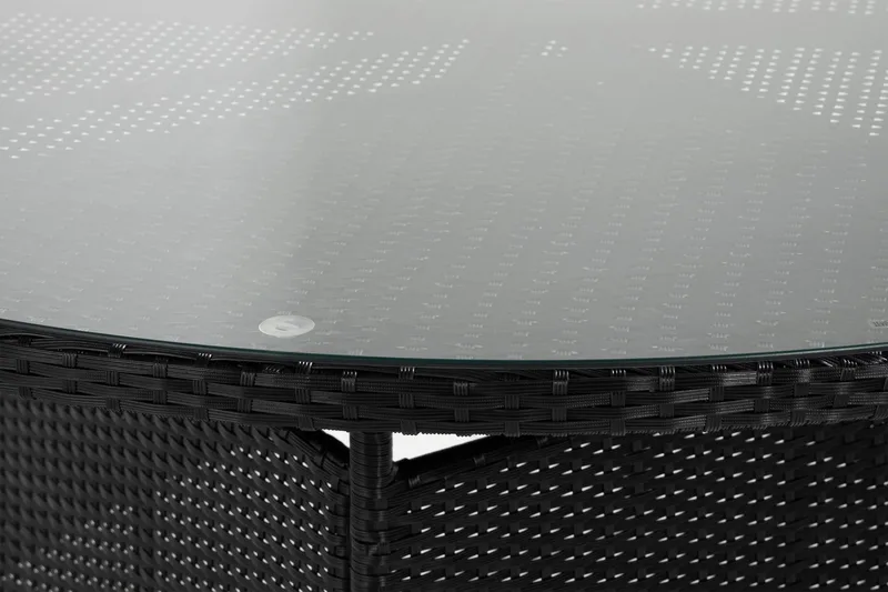 Thor bord rundt 140 cm - Svart - Hagemøbler - Hagebord - Spisebord ute