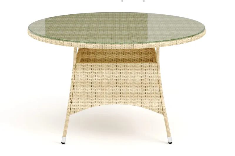 Thor Bord Utendørs Rundt 140 cm - Beige - Hagemøbler - Hagebord - Spisebord ute