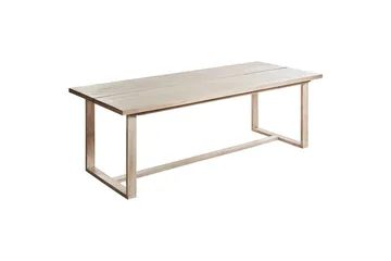 Trädgårdsbord Beliani Azzanello Light wood - Hagemøbler - Hagebord - Spisebord ute