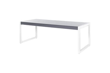 Trädgårdsbord Beliani Bacoli Grey||White - Hagemøbler - Hagebord - Spisebord ute