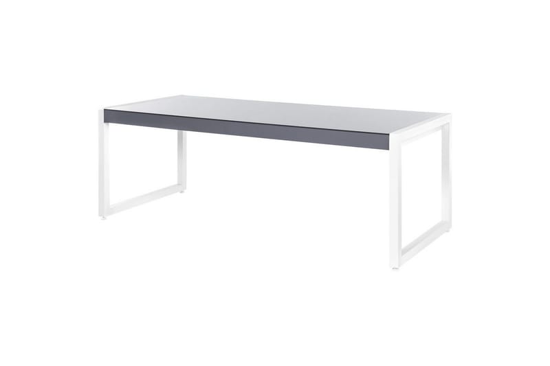 Trädgårdsbord Beliani Bacoli Grey||White - Hagemøbler - Hagebord - Spisebord ute