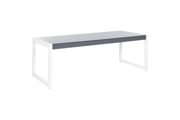 Trädgårdsbord Beliani Bacoli Grey||White - Hagemøbler - Hagebord - Spisebord ute