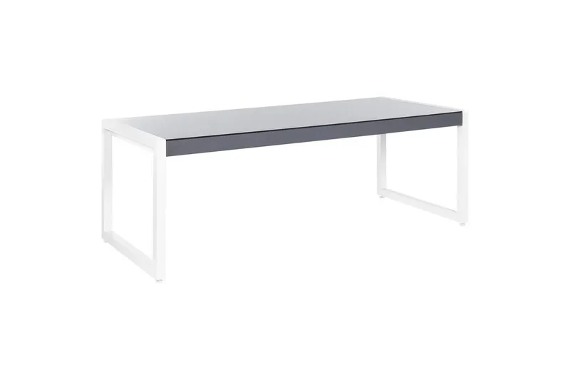 Trädgårdsbord Beliani Bacoli Grey||White