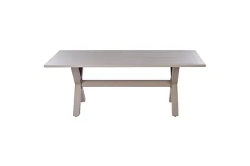Trädgårdsbord Beliani Cascais Beige - Hagemøbler - Hagebord - Spisebord ute