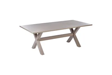 Trädgårdsbord Beliani Cascais Beige - Hagemøbler - Hagebord - Spisebord ute