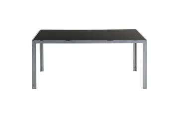 Trädgårdsbord Beliani Catania Black||Silver - Hagemøbler - Hagebord - Spisebord ute