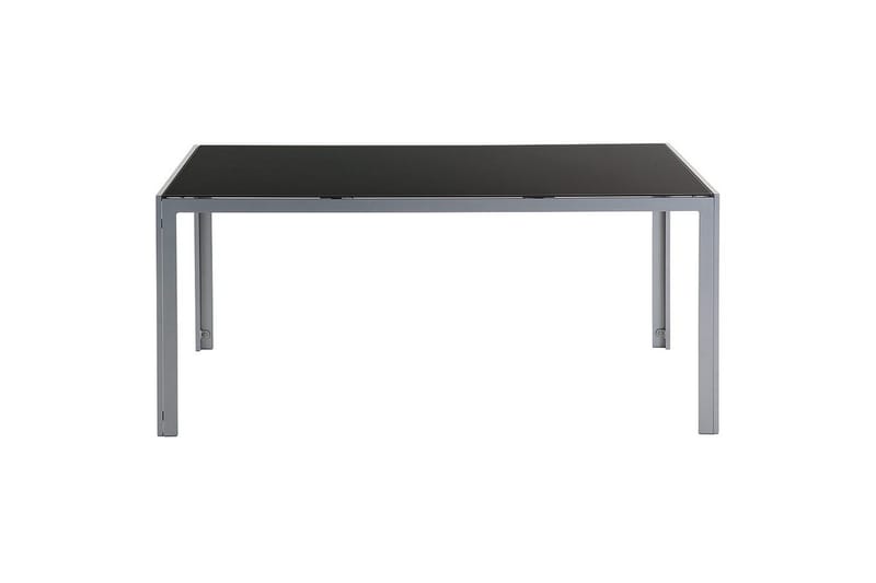 Trädgårdsbord Beliani Catania Black||Silver - Hagemøbler - Hagebord - Spisebord ute