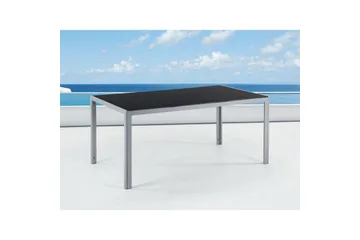 Trädgårdsbord Beliani Catania Black||Silver - Hagemøbler - Hagebord - Spisebord ute