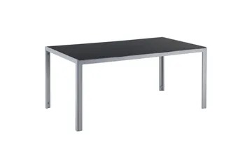 Trädgårdsbord Beliani Catania Black||Silver - Hagemøbler - Hagebord - Spisebord ute