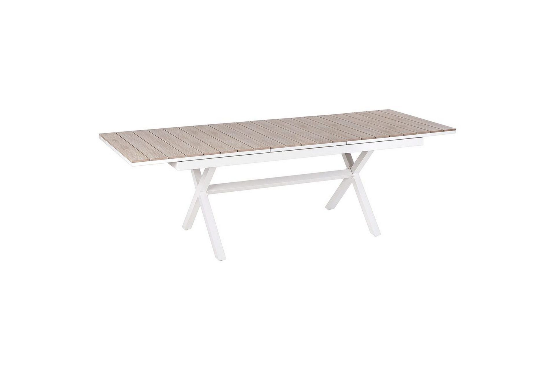 Trädgårdsbord Beliani Fanes Ljus trä/grå Light wood\|\|White -