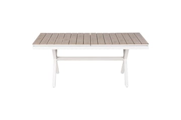 Trädgårdsbord Beliani Fanes Ljus trä/grå Light wood||White - Hagemøbler - Hagebord - Spisebord ute