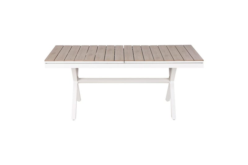 Trädgårdsbord Beliani Fanes Ljus trä/grå Light wood||White - Hagemøbler - Hagebord - Spisebord ute