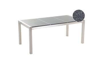 Trädgårdsbord Beliani Grosseto Grå/Silver, 90x180x74 cm Grey||Silver - Hagemøbler - Hagebord - Spisebord ute