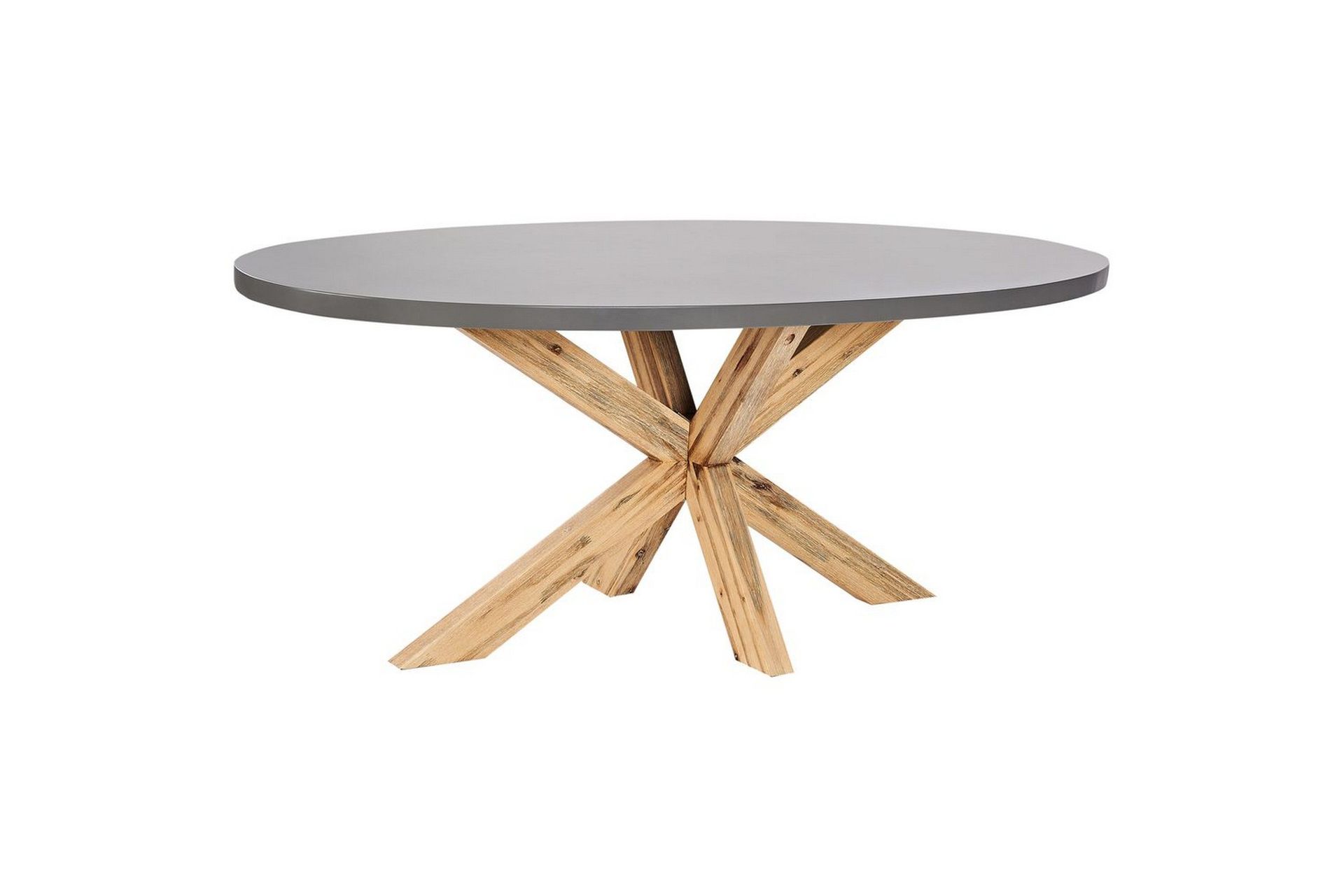 Trädgårdsbord Beliani Oristano Grey\|\|Light wood -