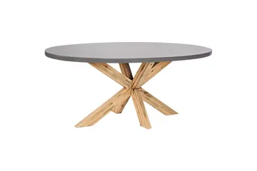 Trädgårdsbord Beliani Oristano Grey||Light wood - Hagemøbler - Hagebord - Spisebord ute