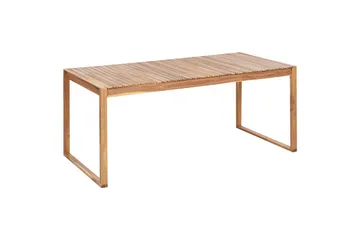Trädgårdsbord Beliani Sassari Ii Light wood - Hagemøbler - Hagebord - Spisebord ute