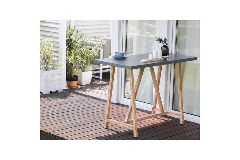 Trädgårdsbord Beliani Talamone Light wood||Grey - Hagemøbler - Hagebord - Spisebord ute