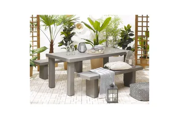 Trädgårdsbord Beliani Taranto Grey - Hagemøbler - Hagebord - Spisebord ute