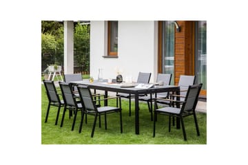 Trädgårdsbord Beliani Tofane Grå/svart Grey||Black - Hagemøbler - Hagebord - Spisebord ute
