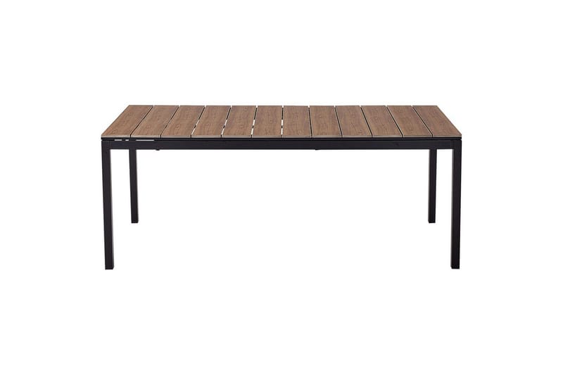 Trädgårdsbord Beliani Tofane Grå/svart Light wood||Black - Hagemøbler - Hagebord - Spisebord ute