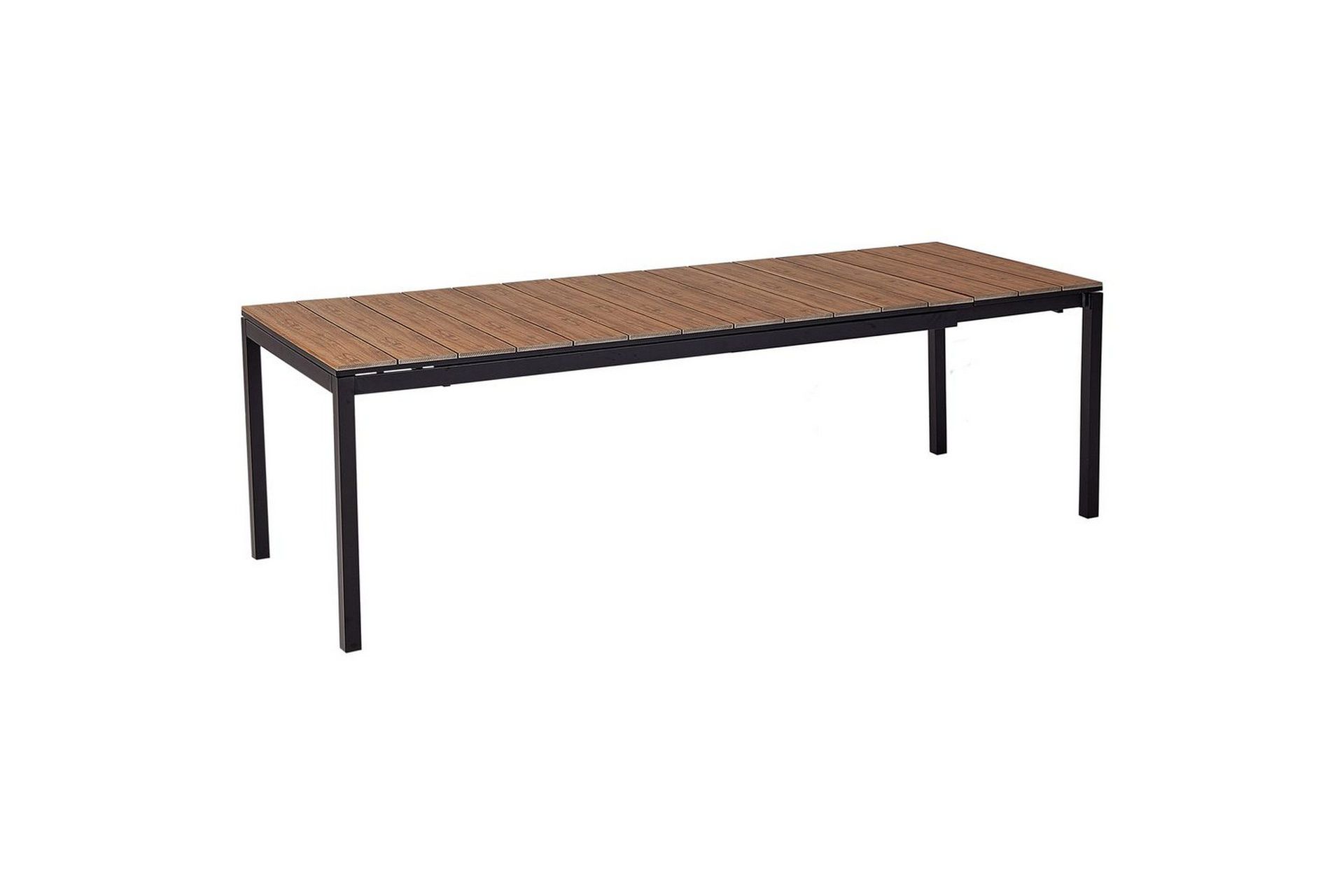 Trädgårdsbord Beliani Tofane Grå/svart Light wood\|\|Black -
