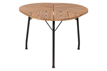 Trädgårdsbord Beliani Varenna Light wood||Black - Hagemøbler - Hagebord - Spisebord ute
