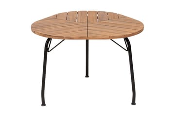 Trädgårdsbord Beliani Varenna Light wood||Black - Hagemøbler - Hagebord - Spisebord ute