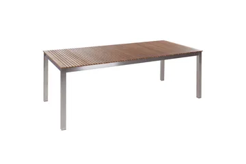 Trädgårdsbord Beliani Viareggio Light wood||Silver - Hagemøbler - Hagebord - Spisebord ute