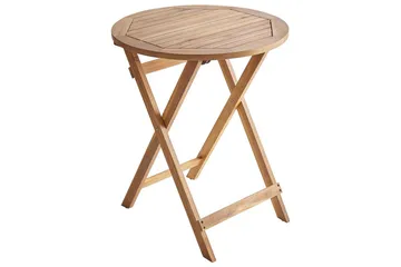 Trädgårdsbord Beliani Prossedi Rund Light wood - Hagemøbler - Hagebord - Spisebord ute