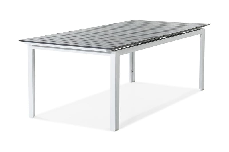 Tunis Forlengningsbart Spisebord 220-280x90 cm - Hvit/Grå - Spisebord ute