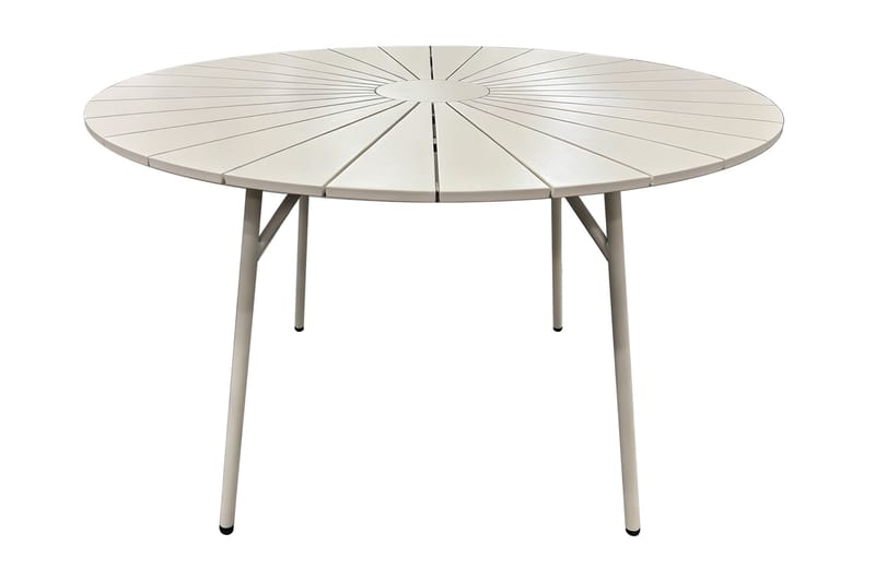 Tunis Spisebord Utendørs 120 cm Rundt, Beige