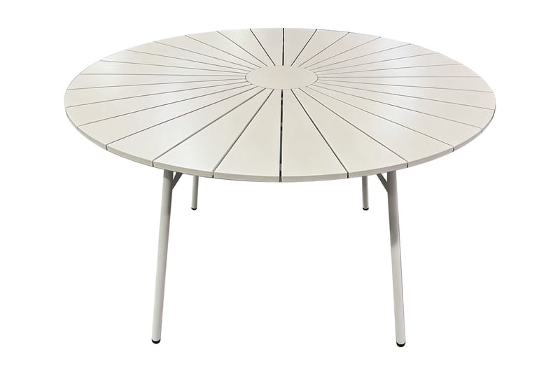 Tunis Spisebord Utendørs 120 cm Rundt - Beige - Hagem øbler - Hagebord - Spisebord ute
