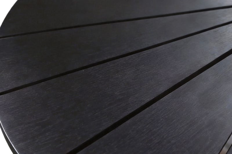 Tunis Spisebord Utendørs 120 cm Rundt - Svart - Hagemøbler - Hagebord - Spisebord ute