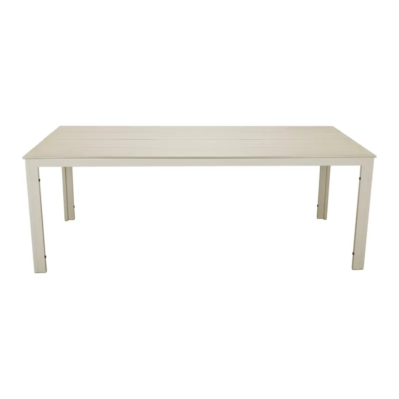 Tunis Spisebord Utendørs 205x90 cm Rektangulært - Beige - Hagemøbler - Hagebord - Spisebord ute
