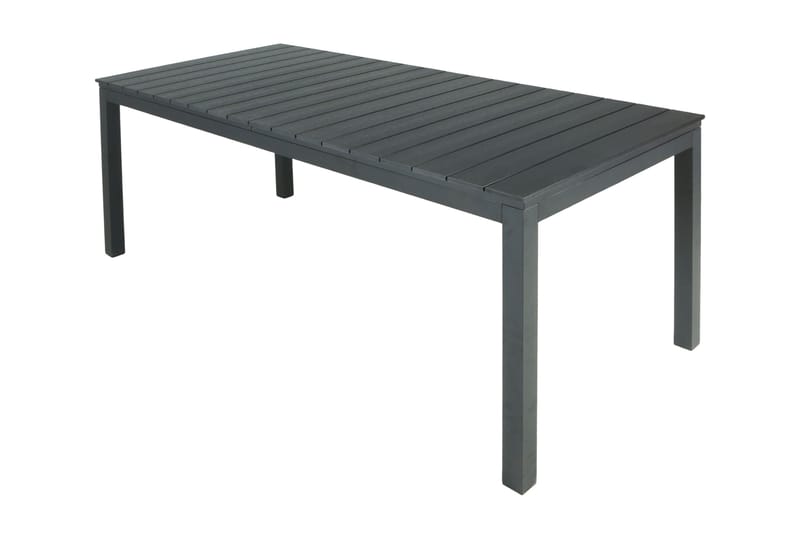 Tunis Uttrekkbart Spisebord Utendørs 205/305x90 cm Rektangulært - Svart - Hagemøbler - Hagebord - Spisebord ute