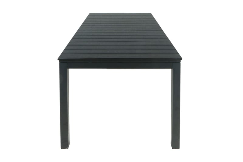 Tunis Uttrekkbart Spisebord Utendørs 205/305x90 cm Rektangulært - Svart - Hagemøbler - Hagebord - Spisebord ute