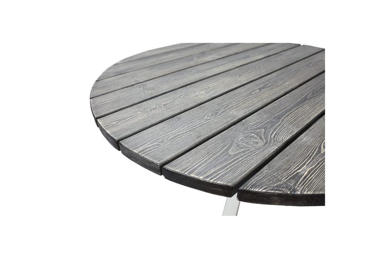 Utendørs Bord Scottsdale Round - Shabby Chic grå med hvite ben - Hagemøbler - Hagebord - Spisebord ute