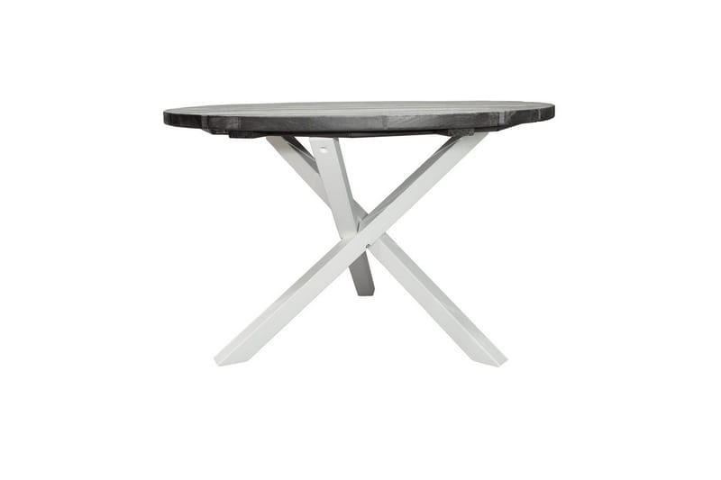 Utendørs Bord Scottsdale Round - Shabby Chic grå med hvite ben - Hagemøbler - Hagebord - Spisebord ute