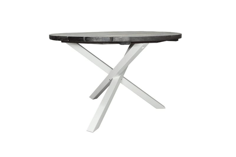 Utendørs Bord Scottsdale Round - Shabby Chic grå med hvite ben - Hagemøbler - Hagebord - Spisebord ute