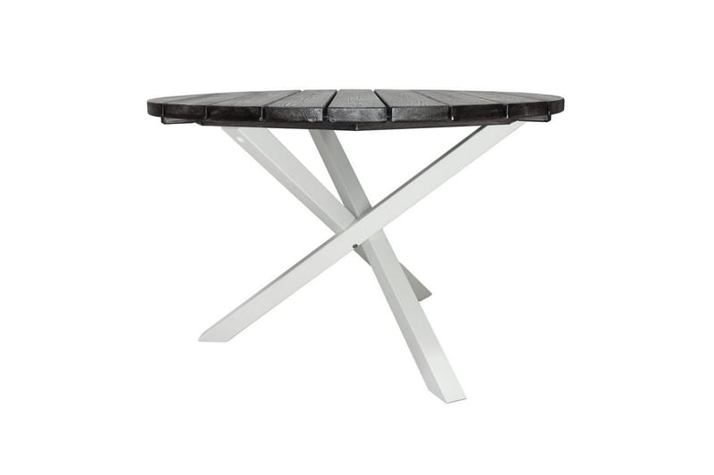 Utendørs Bord Scottsdale Round - Shabby Chic grå med hvite ben - Hagemøbler - Hagebord - Spisebord ute