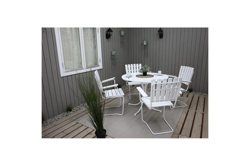 Utendørs Bord Vaxholm - Hvit - Hagemøbler - Hagebord - Spisebord ute
