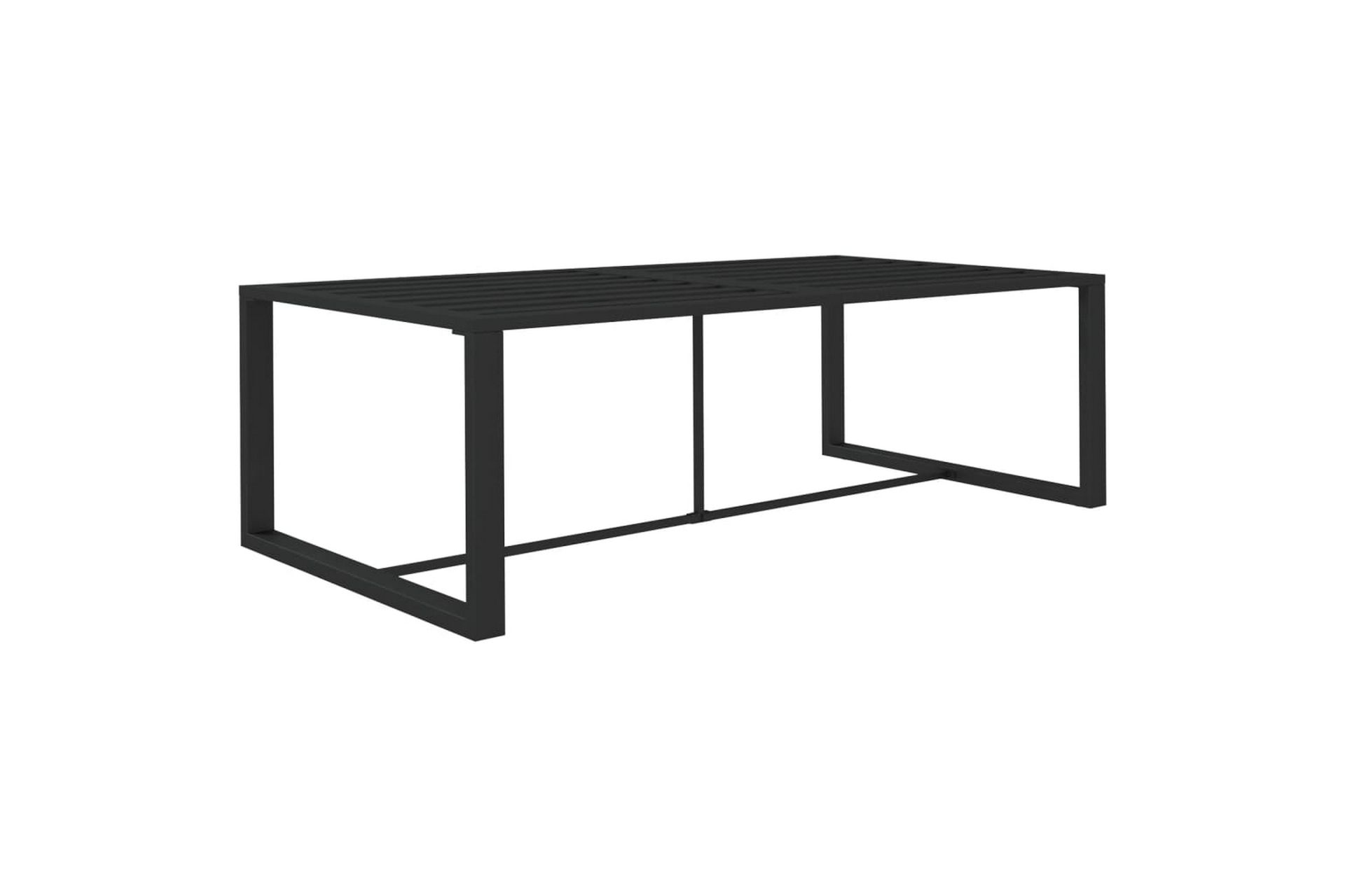 Utendørs spisebord antrasitt 120x60x66 cm aluminium - Antrasittgrå - Hagemøbler - Hagebord - Spisebord ute