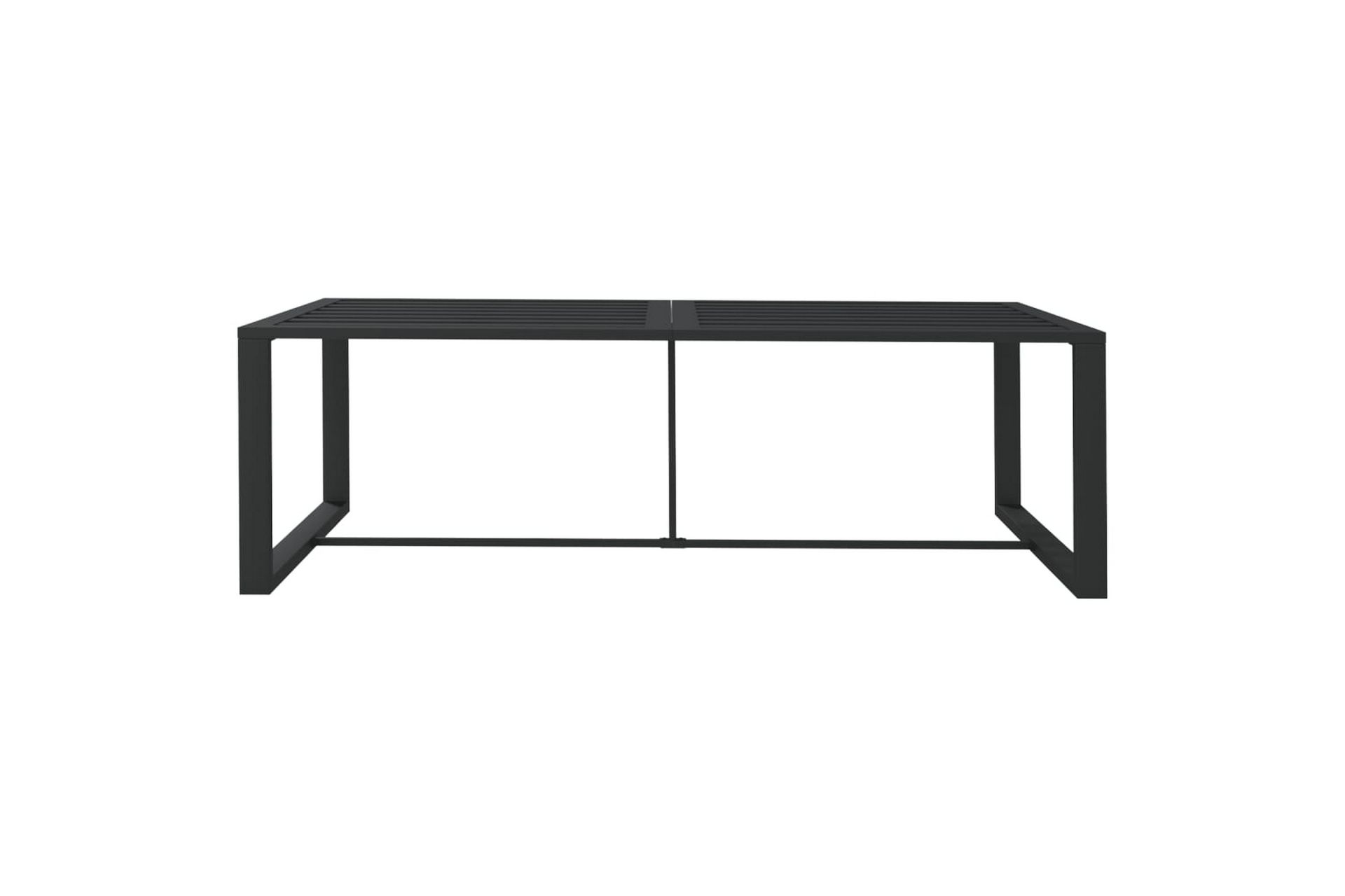 Utendørs spisebord antrasitt 120x60x66 cm aluminium - Antrasittgrå - Hagemøbler - Hagebord - Spisebord ute