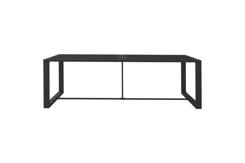 Utendørs spisebord antrasitt 120x60x66 cm aluminium - Antrasittgrå - Hagemøbler - Hagebord - Spisebord ute